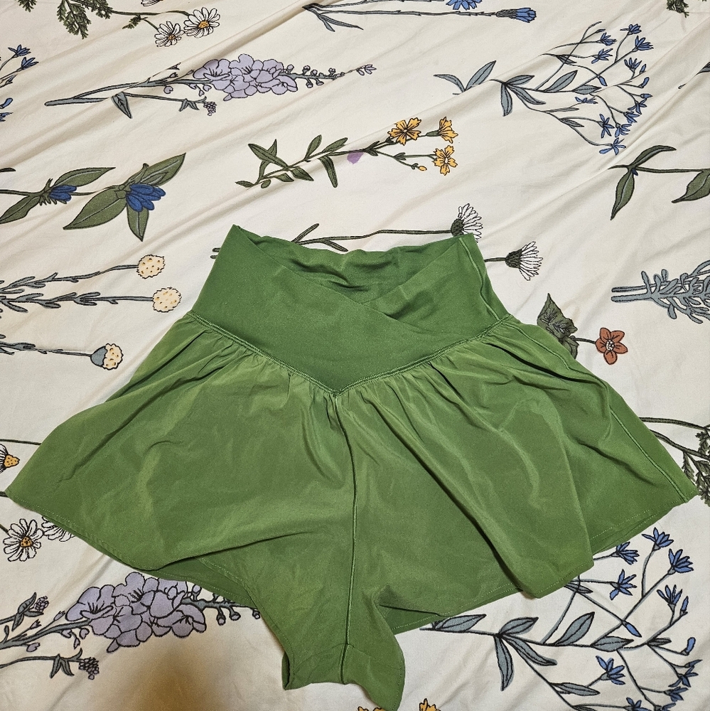 Green AERIE Shorts